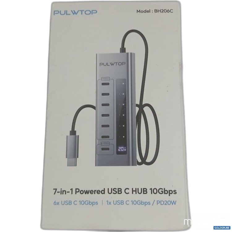 Artikel Nr. 922567 Artikel Nr. 922567: PULWTOP 7-in-1 Powered USB C HUB 10Gbps BH206C