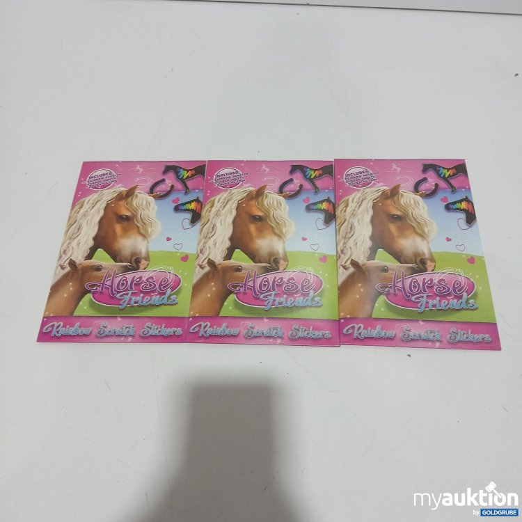 Artikel Nr. 929567: Horse Friends Rainbow Scratch Stickers 3x 