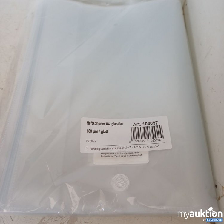 Artikel Nr. 976567: Heftschoner A4 glasklar 150 µm