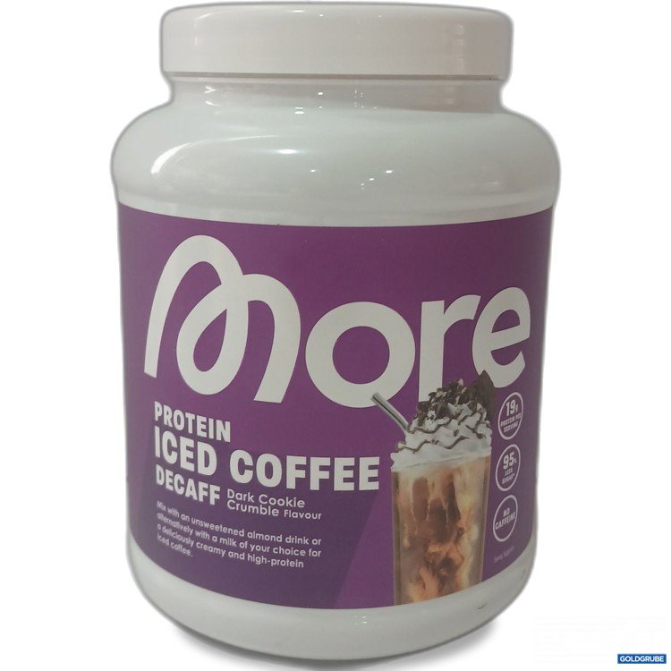 Artikel Nr. 993567 Artikel Nr. 993567: More Protein Iced Coffee Decaff Dark Cookie Crumble 500g