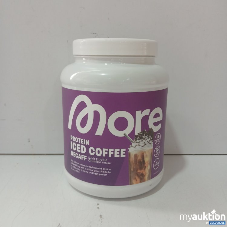 Artikel Nr. 993567 Artikel Nr. 993567: More Protein Iced Coffee Decaff Dark Cookie Crumble 500g