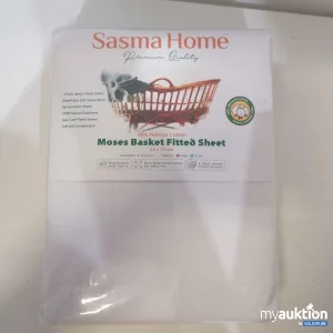 Auktion Sasma Home Moses Basket Fitted Sheet 
