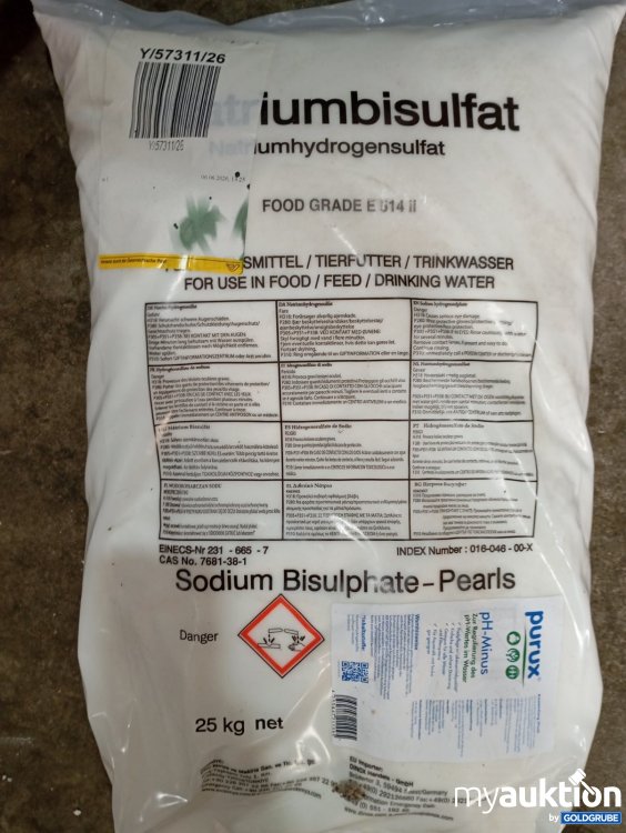 Artikel Nr. 471568 Artikel Nr. 471568: Natriumhydrogensulfat 25 kg