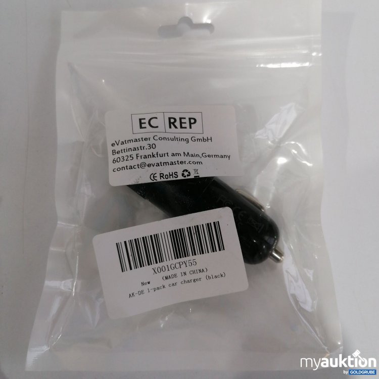 Artikel Nr. 827568 Artikel Nr. 827568: AK-DE 1Pack Car Charger Schwarz