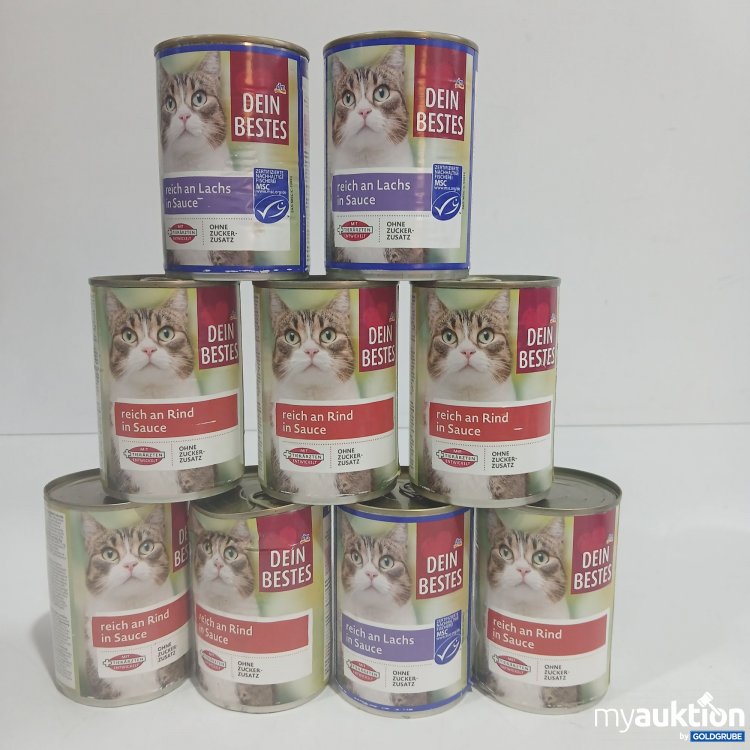 Artikel Nr. 852568: DM Dein Bestes Katzenfutter diverse Sorten je 400g