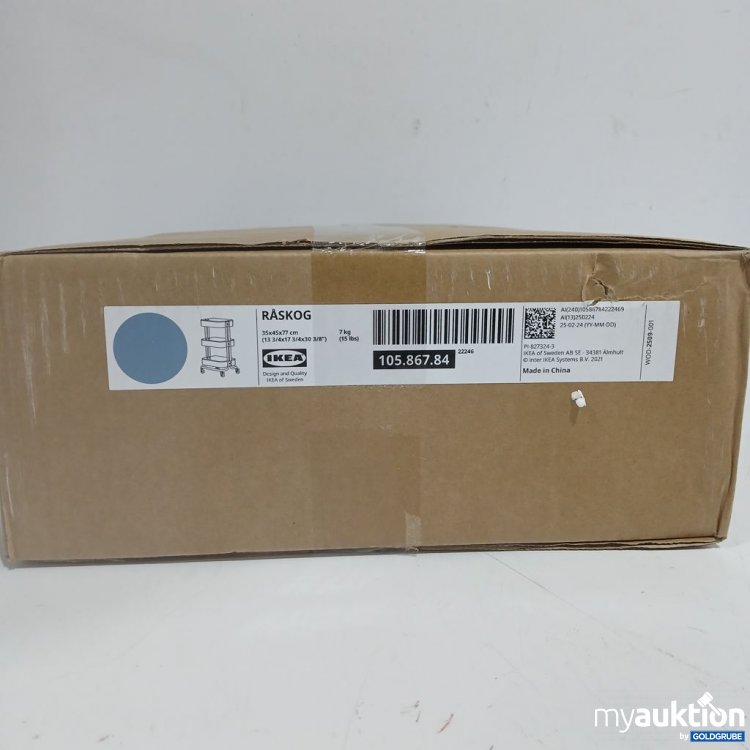 Artikel Nr. 893568: IKEA RÅSKOG Rollwagen blau 35x45x77cm 105.867.84
