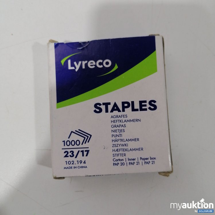 Artikel Nr. 895568: Lyreco Staples Heftklammern 1000stk 