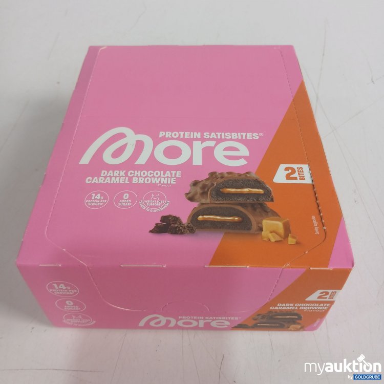 Artikel Nr. 984568 Artikel Nr. 984568: More Protein Satisbites Dark Chocolate Caramel Brownie 50g 12Stk