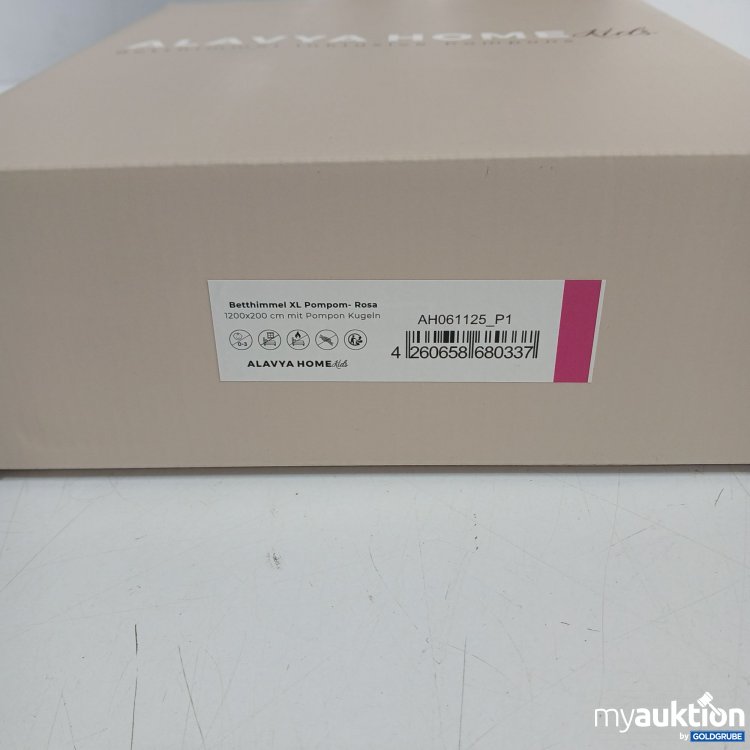 Artikel Nr. 441569: Alavya Home Betthimmel XL Pompom -Rosa 1200x200cm 