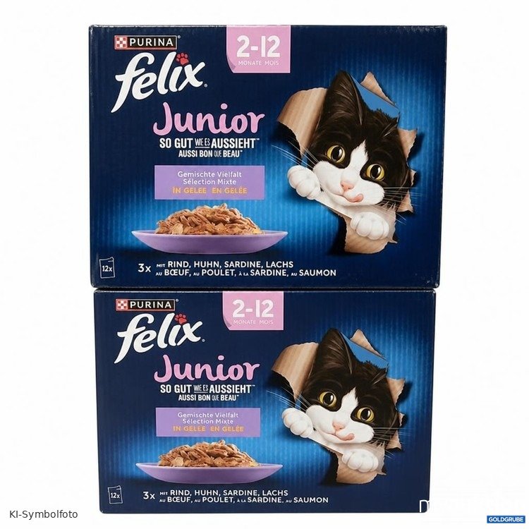 Artikel Nr. 469569: Purina Felix Junior Katzenfutter 12 x 85 g gemischte Vielfalt in Gelee
