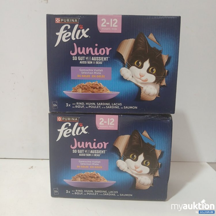 Artikel Nr. 469569: Purina Felix Junior Katzenfutter 12 x 85 g gemischte Vielfalt in Gelee