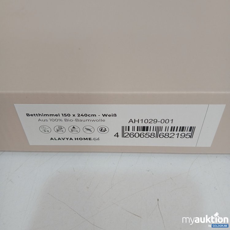 Artikel Nr. 441570: Alavya Home Betthimmel aus Bio-Baumwolle 150x240cm -Weiß 