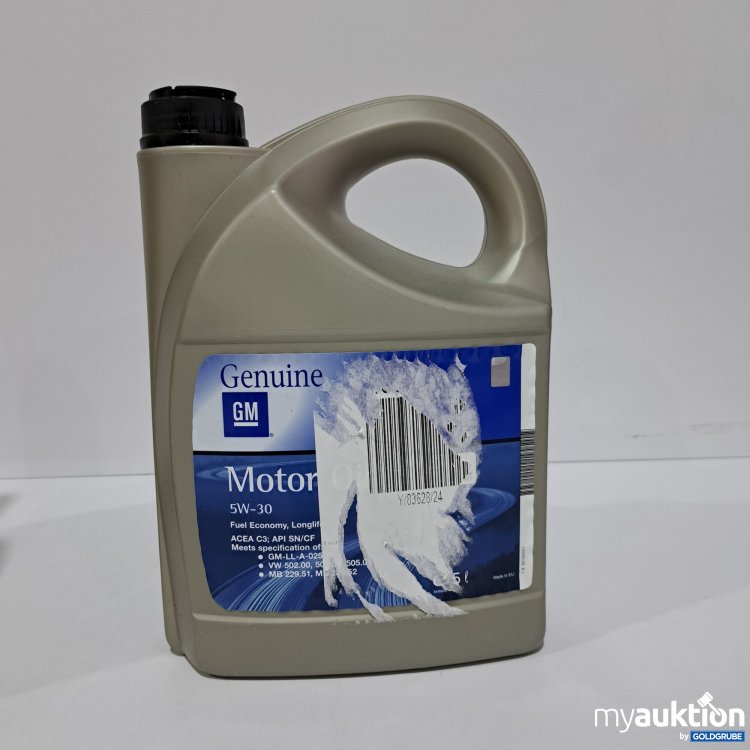 Artikel Nr. 817570 Artikel Nr. 817570: Genuine GM Motoröl 5W30 5L