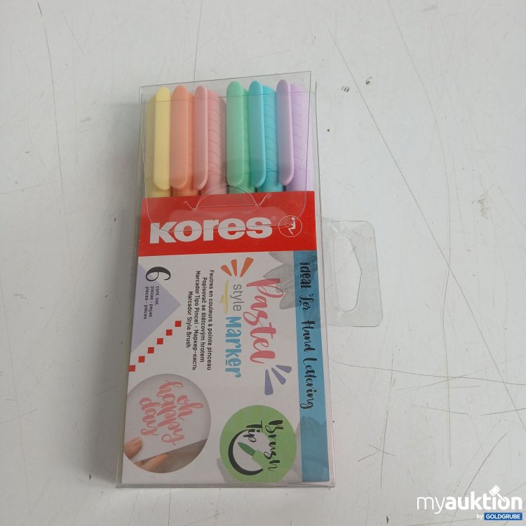 Artikel Nr. 867570: Kores Pastel Style Marker 6Stk 