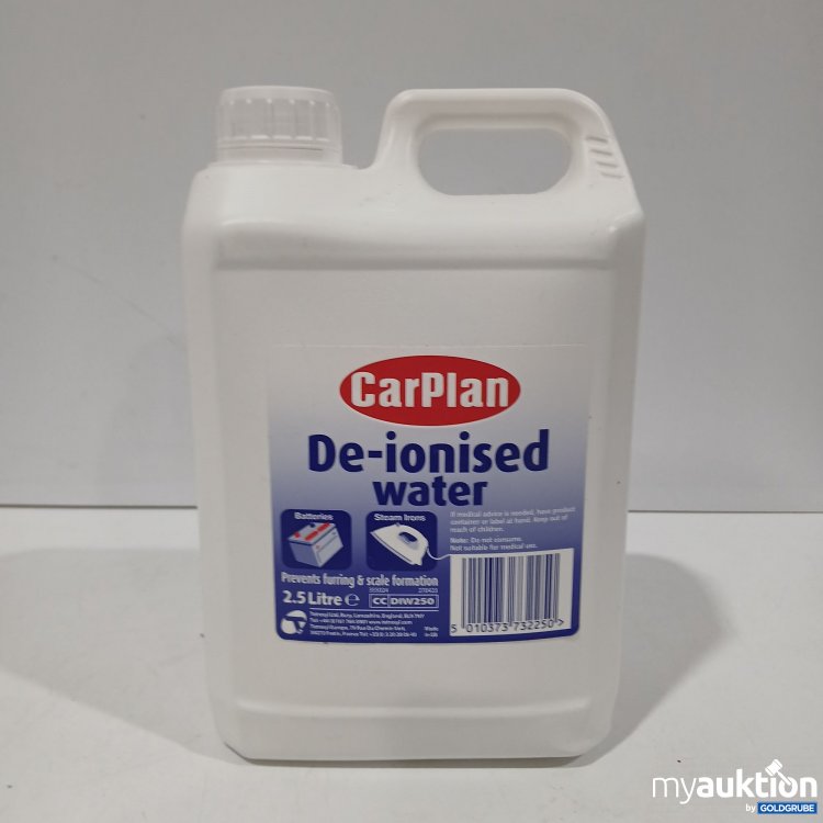 Artikel Nr. 876570 Artikel Nr. 876570: CarPlan De-ionised water 2.5l