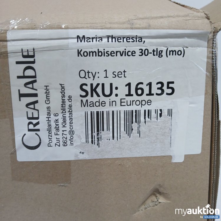 Artikel Nr. 885570: Creatable Maria Theresia Kombiservice 30tlg 16135 weiß
