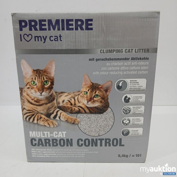 Artikel Nr. 950571: Premiere Clumping Cat Litter Multi Cat Carbon Control 8.4kg 