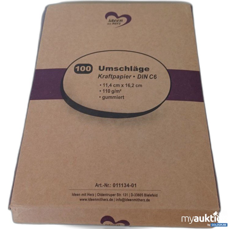 Artikel Nr. 976571 Artikel Nr. 976571: ideen mit Herz Umschläge Kraftpapier DIN C6 110g