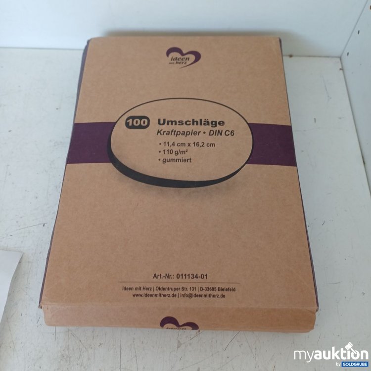 Artikel Nr. 976571 Artikel Nr. 976571: ideen mit Herz Umschläge Kraftpapier DIN C6 110g
