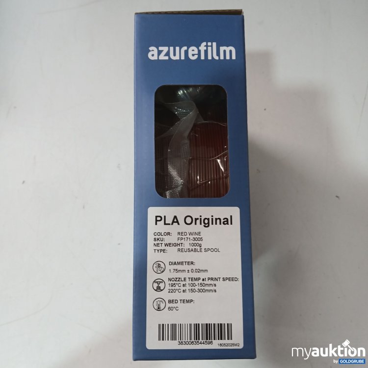 Artikel Nr. 982571: Azurefilm  3D Printing Filament PLA Original Color Red Wine, Sku: FP171-3005