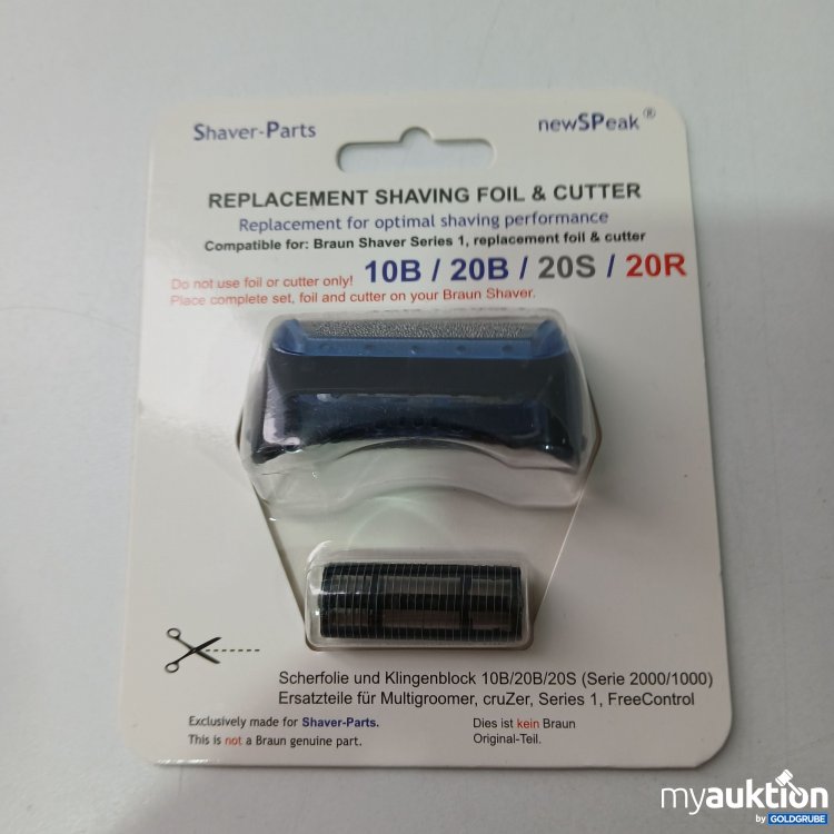 Artikel Nr. 800572 Artikel Nr. 800572: NewSPeak Shaver Parts
