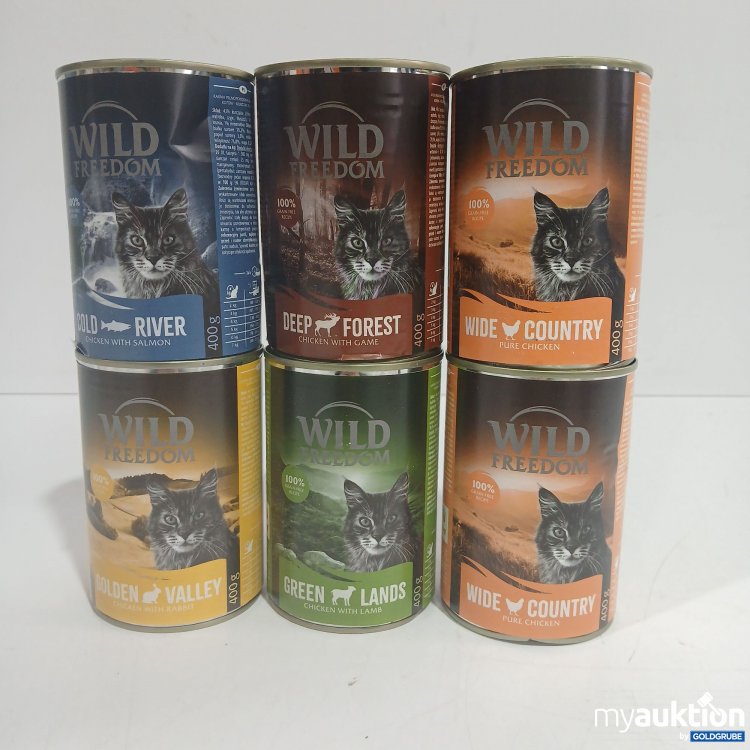 Artikel Nr. 870572 Artikel Nr. 870572: Wild Freedom Katzenfutter diverse Sorten 6x400g