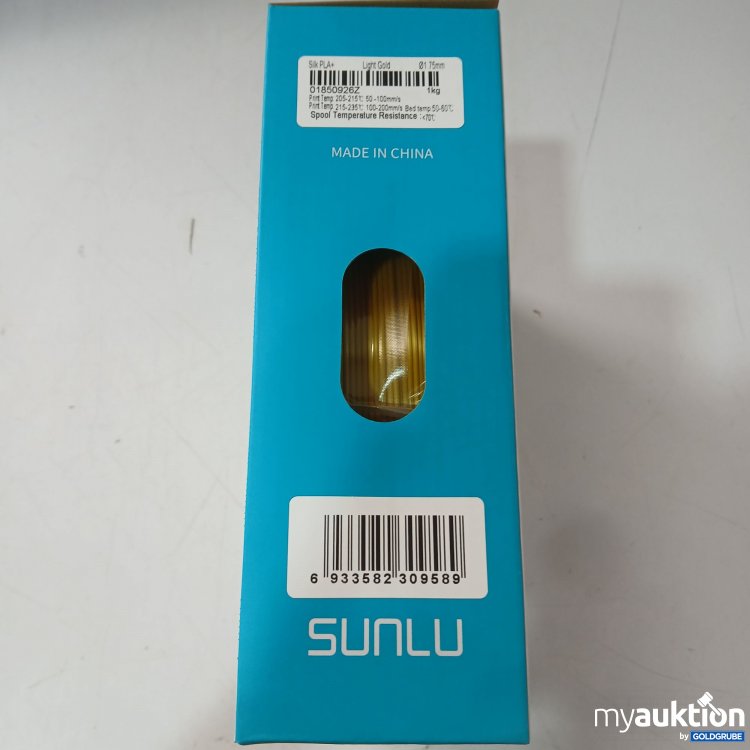Artikel Nr. 982572: Sunlu 3D Printing Filament Silk PLA Color Light Gold Sku: 01850926Z