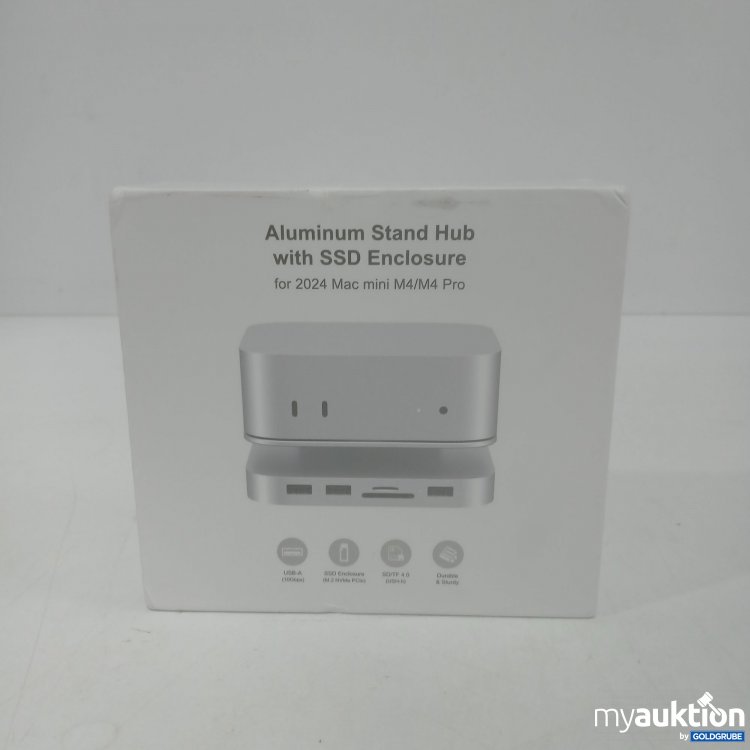 Artikel Nr. 862573: Aluminium Stand Hub with SSD Endclosure for 2024 Mac Mini M4/M4 Pro MC60-SL