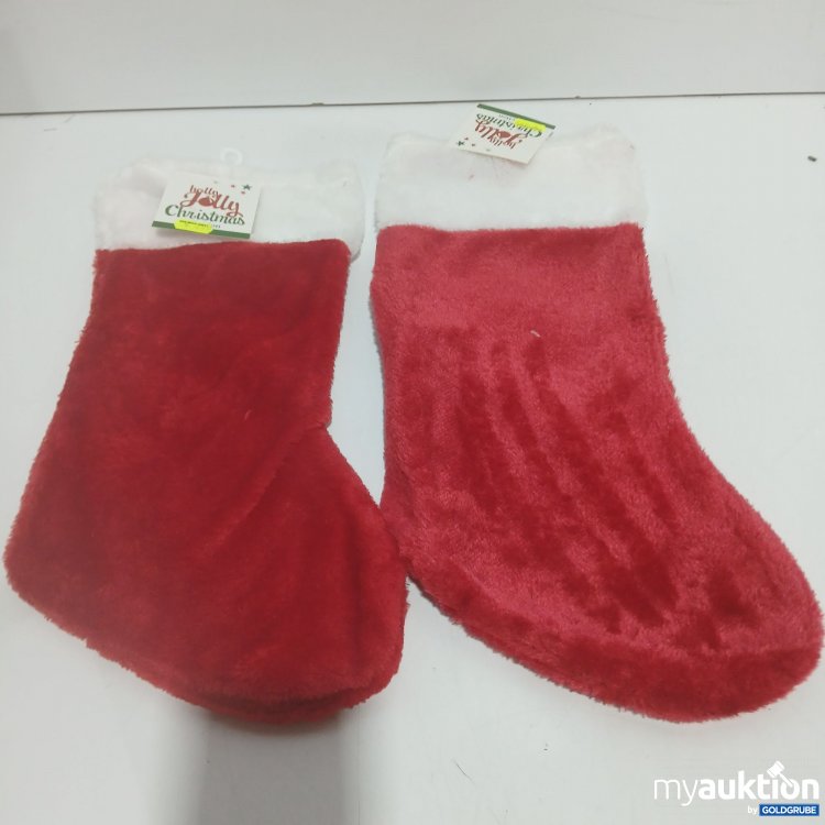 Artikel Nr. 912573 Artikel Nr. 912573: Weihnachtsstrumpf Plüsch 2 Stück
