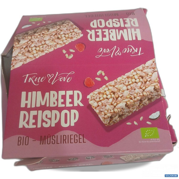 Artikel Nr. 996573 Artikel Nr. 996573: True Love Himbeer Reispop Bio Müsliriegel 12x16g