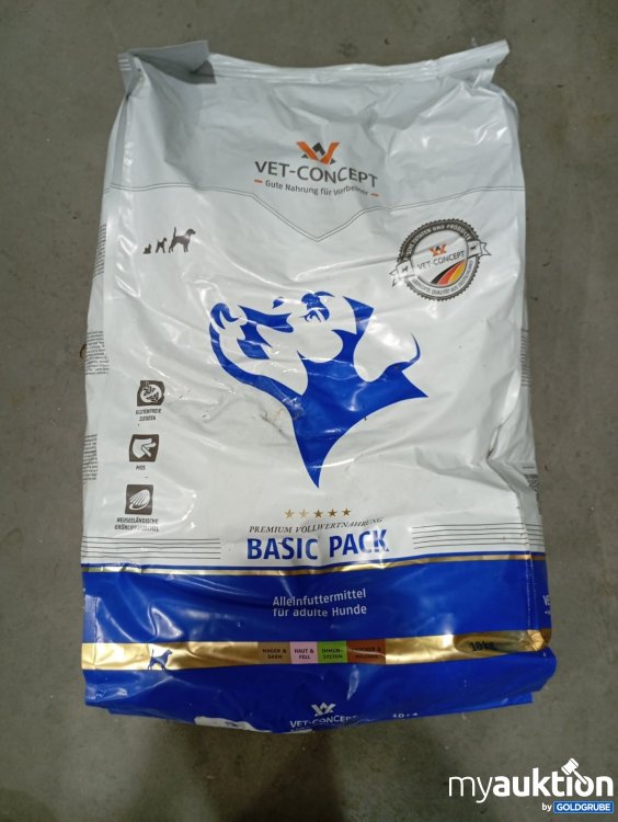 Artikel Nr. 467574: Vet-Concept Hundefutter Basic Pack 10 kg
Alleinfuttermittel für adulte Hunde.