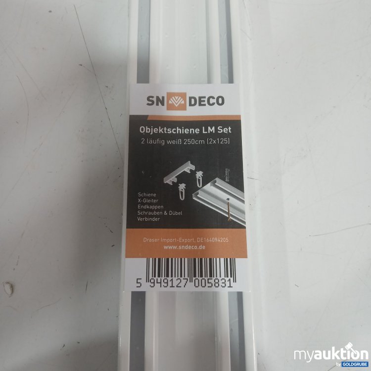 Artikel Nr. 477574: SN Deco Objektschiene LM Set 2läufig weiß 250cm (2x125) 