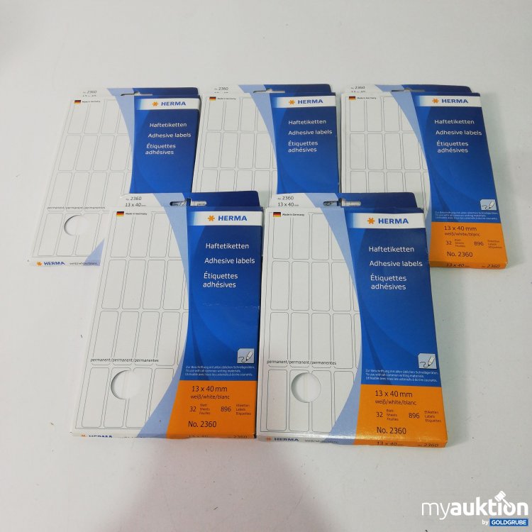 Artikel Nr. 793574 Artikel Nr. 793574: Herma Haftetiketten 5er Pack x32 Blatt 13x40mm