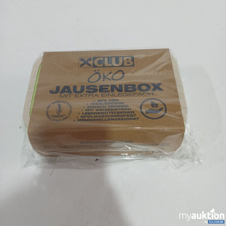 Artikel Nr. 805574: Öko Jausenbox mit Extra Einlagefach grün 