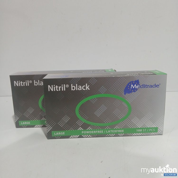 Artikel Nr. 872574 Artikel Nr. 872574: Meditrade Nitril Black Large Handschuhe je 100Stk