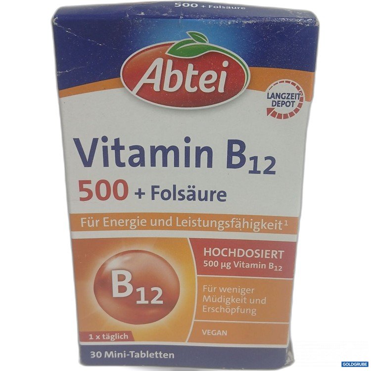 Artikel Nr. 891574: Abtei Vitamin B12 500+Folsäure 30Mini Tabletten 