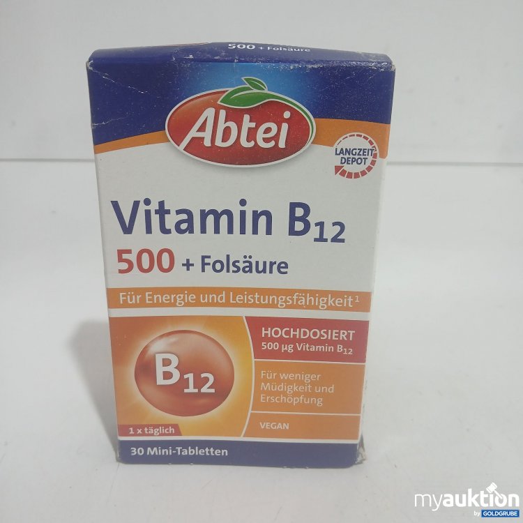Artikel Nr. 891574: Abtei Vitamin B12 500+Folsäure 30Mini Tabletten 