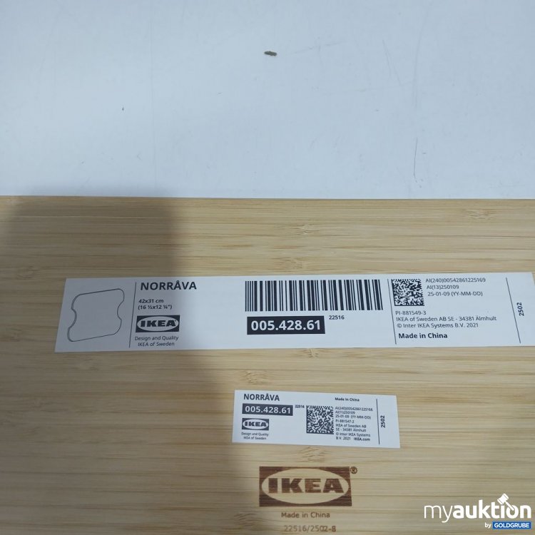 Artikel Nr. 893574: IKEA NORRÅVA Schneidebrett rechteckig 42x31cm 005.428.61