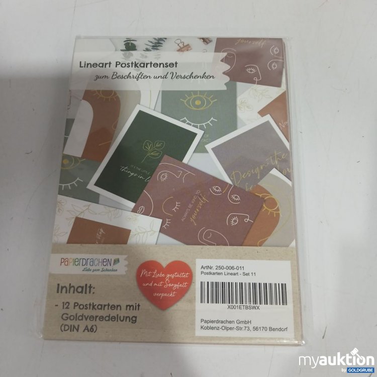 Artikel Nr. 899574: Papierdrachen Postkartenset Lineart Set 11