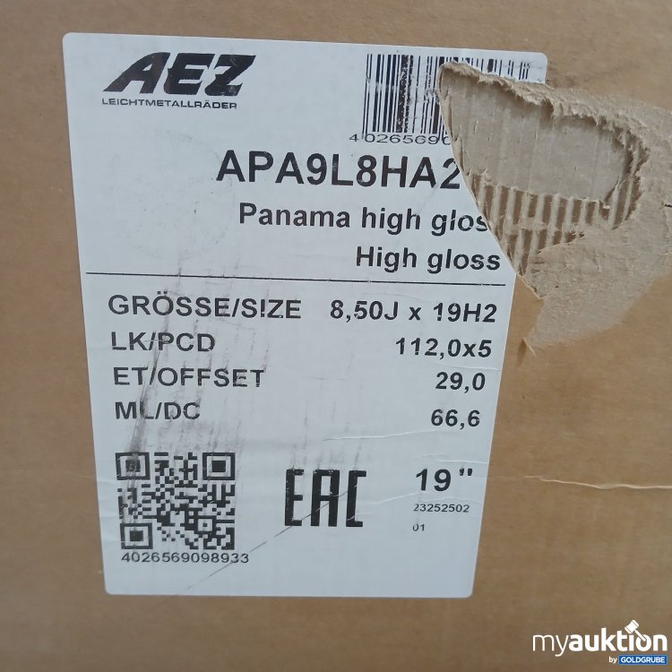 Artikel Nr. 971574 Artikel Nr. 971574: AEZ Panema high gloss Felge 8,50J x 19H2 LK112x5 ET29 19"