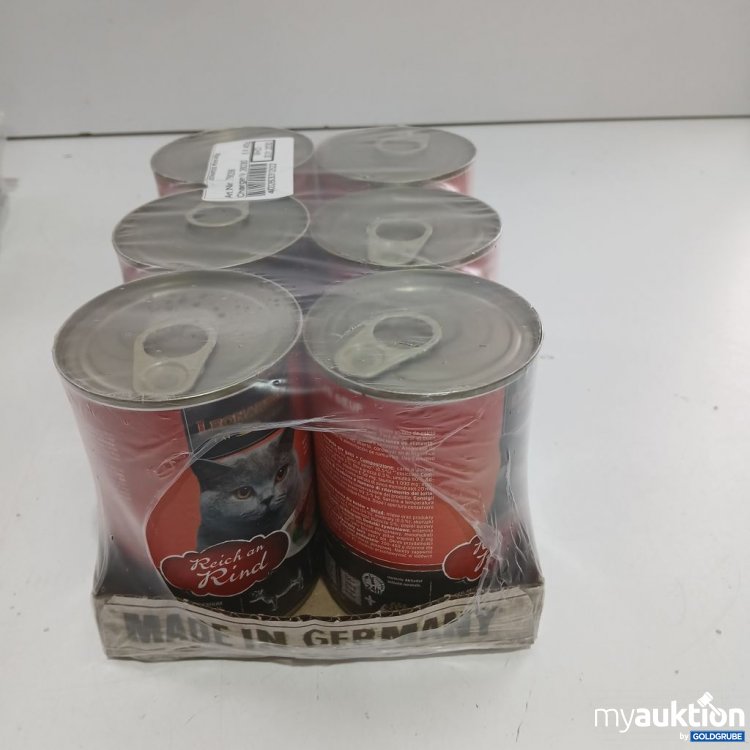 Artikel Nr. 973574: Leonardo Reich an Rind Katzenfutter 6x400 g