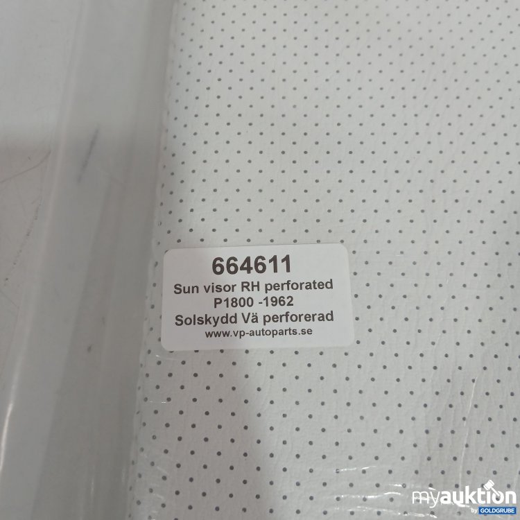 Artikel Nr. 991574: Sun visor RH perforated P1800-1962 
