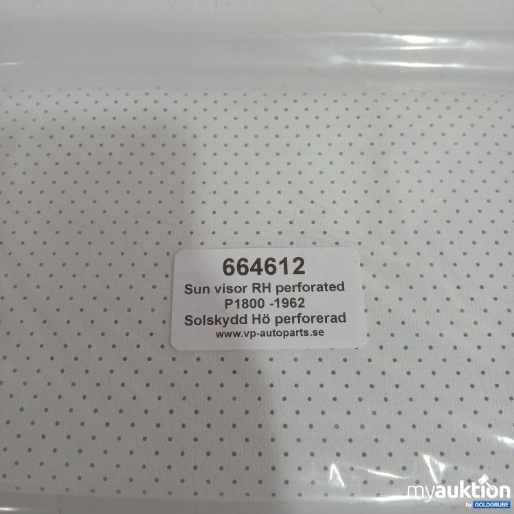 Artikel Nr. 991574: Sun visor RH perforated P1800-1962 