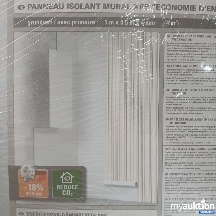 Artikel Nr. 439575: Energiespar-Dämmplatte XPS 1m x0,5m x4mm 8 Stück 