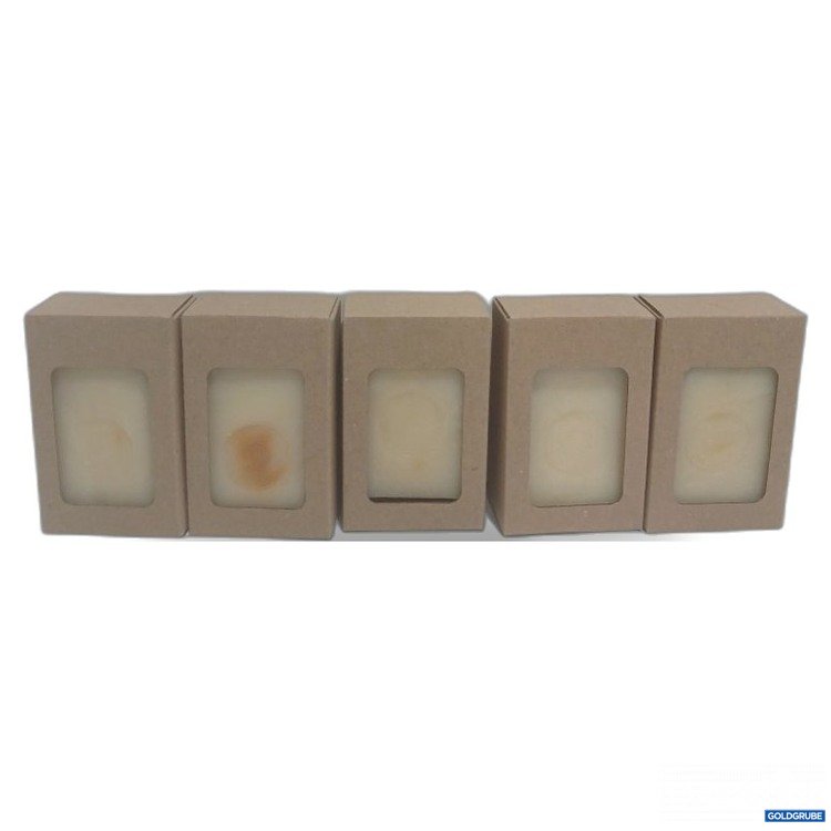 Artikel Nr. 468575 Artikel Nr. 468575: 5x Domberg preising HandSeife in brauner Kartonverpackung handgefertigt, beschädigt