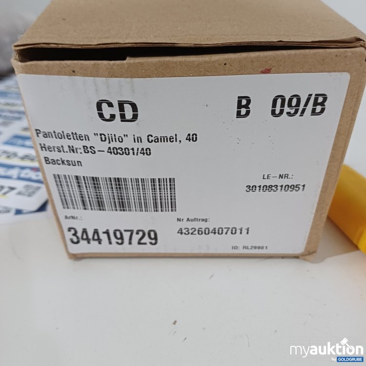 Artikel Nr. 470575 Artikel Nr. 470575: Backsun Pantoletten Djilo Camel Gr. 40