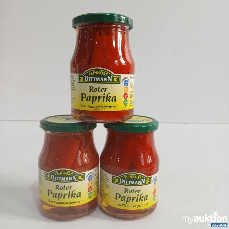 Artikel Nr. 952575: Feinkost Dittmann Roter Paprika je 340g 
