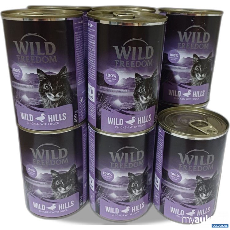 Artikel Nr. 985575: WILD FREEDOM HILLS Hühnerfleisch mit Ente Katzenfutter 
11x400g