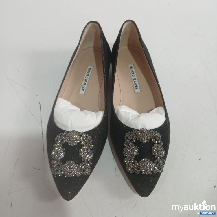 Artikel Nr. 992575: Manolo Blahnik Ballerina Glitzer