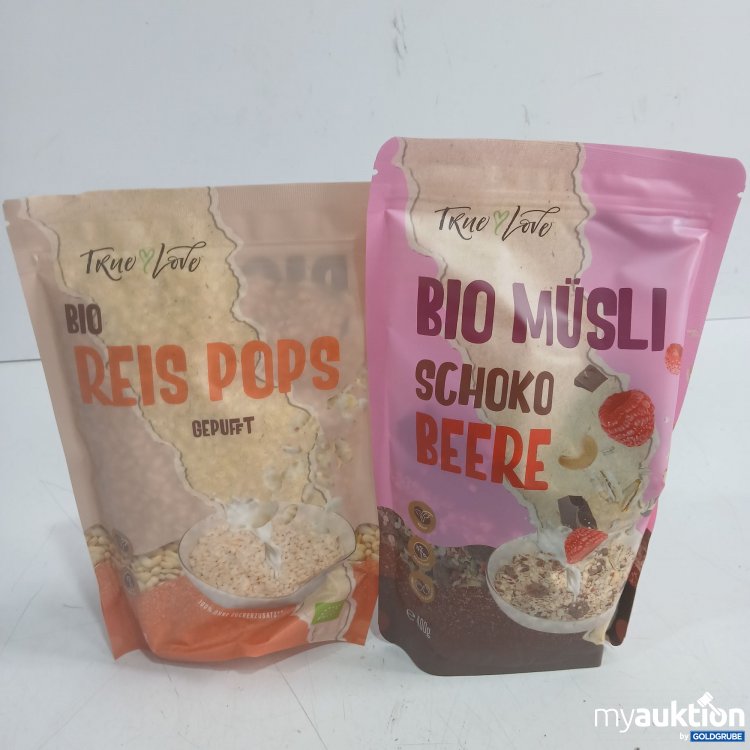 Artikel Nr. 996575 Artikel Nr. 996575: True Love Bio Reis Pops gepufft 100g + Bio Müsli Schoko Beere 400g